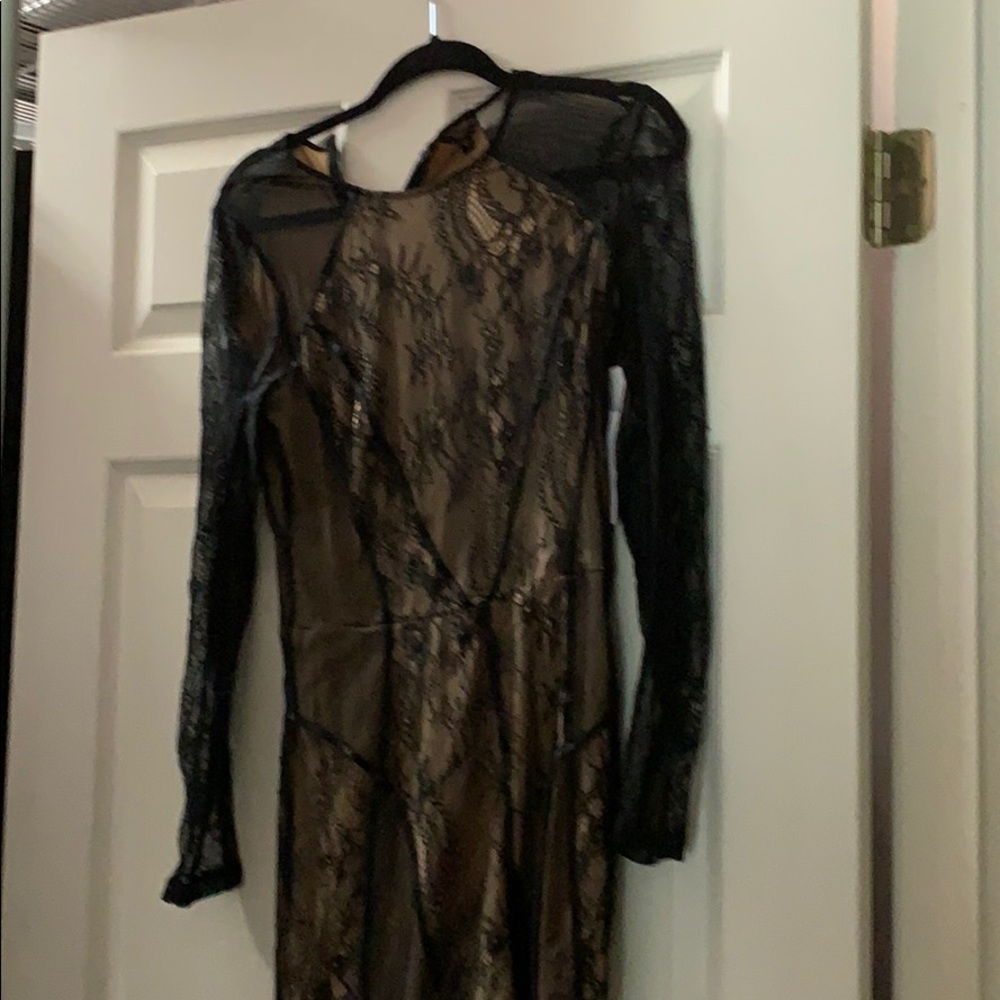 Black lace dress